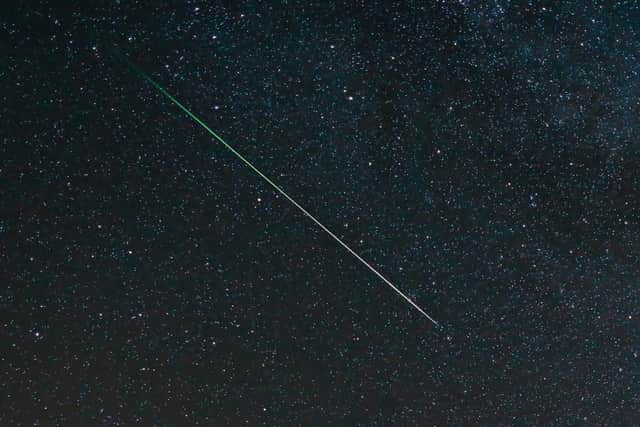 Photographer Jamie Cooper photographed a Perseid meteor last night (Monday) in Northamptonshire. NNL-151108-122027001