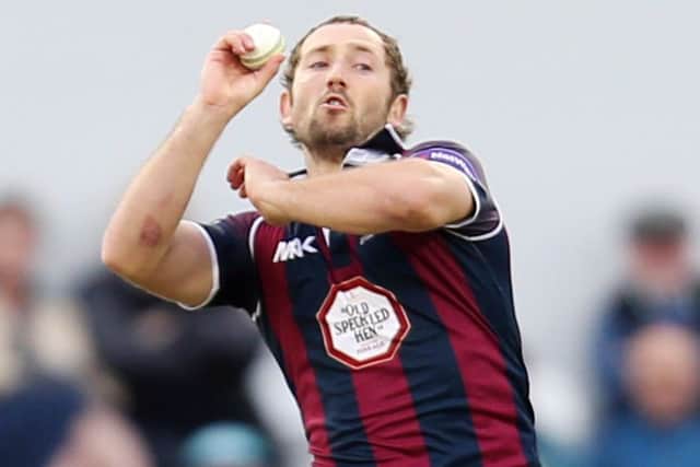 STRUGGLING - Steven Crook has damaged ankle ligaments and is a doubt for Saturday's NatWest T20 Blast Finals Day