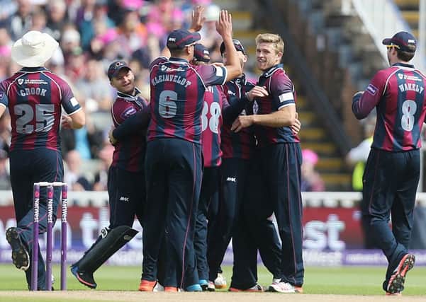 IMPRESSIVE - Northants Steelbacks celebrate a wicket in their semi-final win over Birmingham Bears (Picture: Kirsty Edmonds)