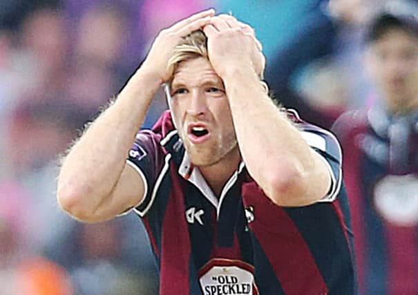 DISAPPOINTED - Northants Steelbacks' David Willey