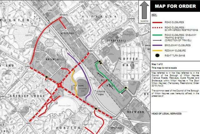 Road closures
