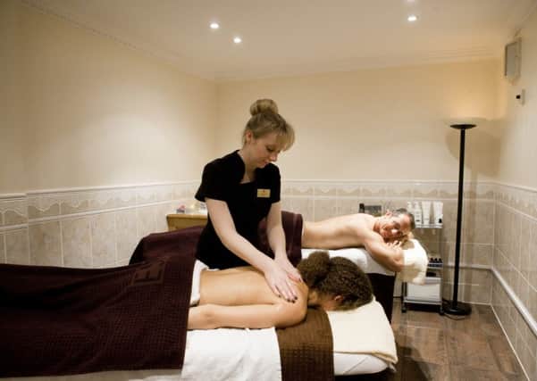 A massage is one of the treatments offered at Whittlebury Hall