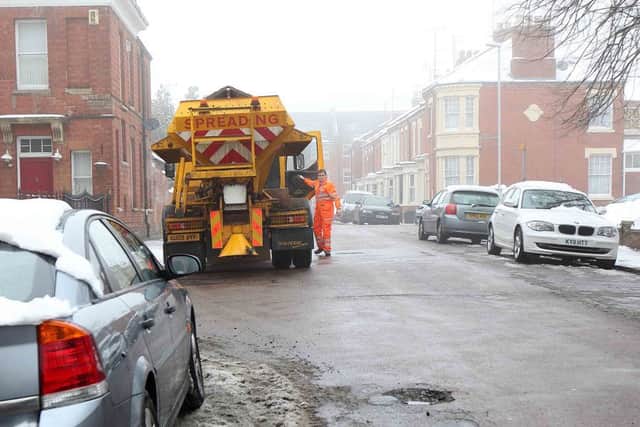 Gritters in and around Perry Street in Northampton
