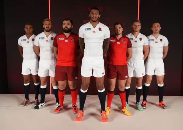 Courtney Lawes (centre) is ready for England's World Cup opener against Fiji