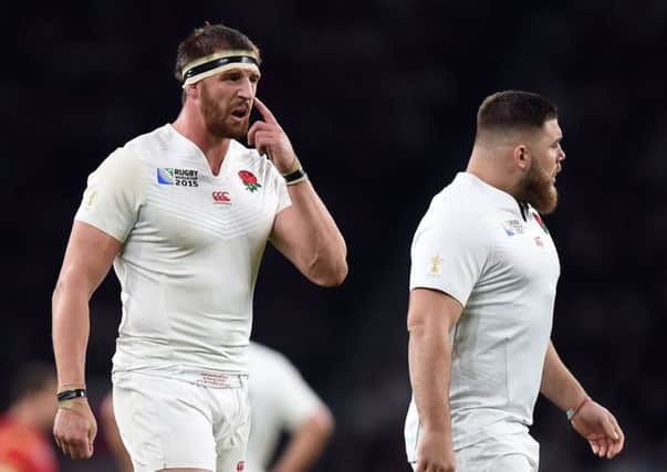Tom Wood played a key role for England in the World Cup, but Kieran Brookes (right) did not start a pool game