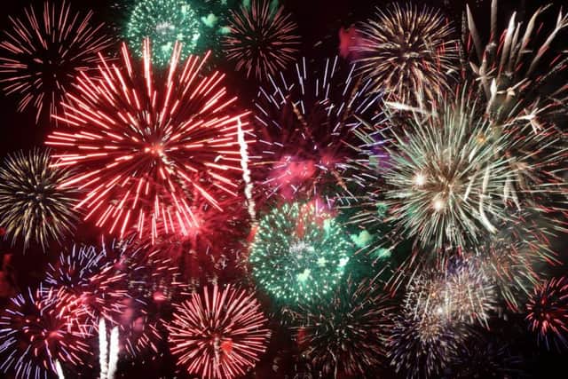 The noise from fireworks is the equivalent to an aircraft taking off
