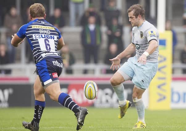 Stephen Myler is focusing on Saints' successes against Saracens ahead of Saturday's meeting between the sides (picture: Kirsty Edmonds)