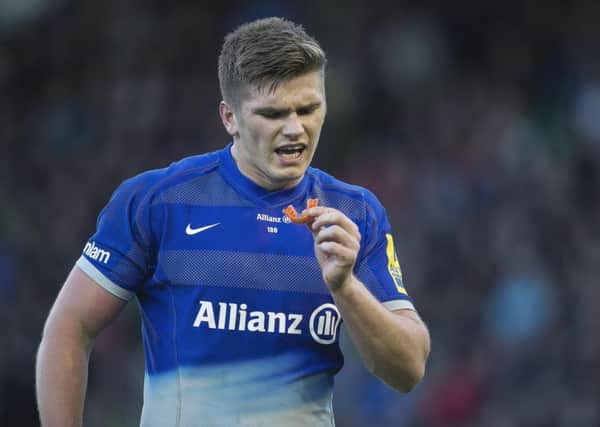 Owen Farrell was not punished for pushing Tom Wood in the face (picture: Kirsty Edmonds)