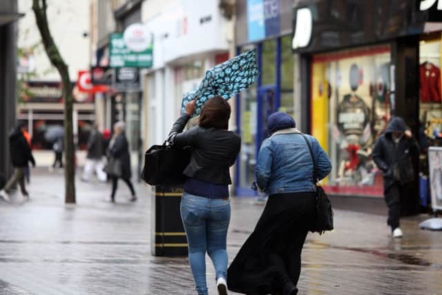 A yellow weather warning is in place for Monday