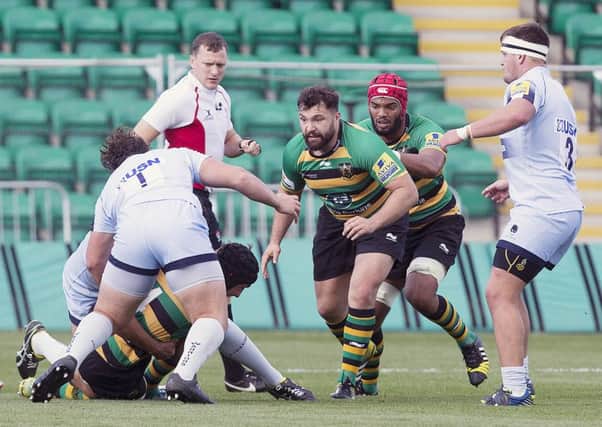 Alex Corbisiero has not played since featuring in this pre-season friendly against Worcester (picture: Kirsty Edmonds)