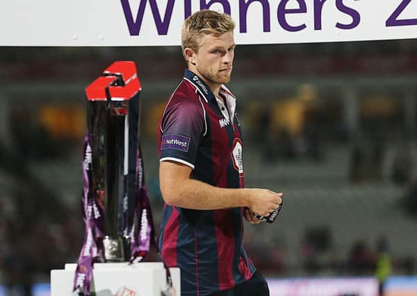 David Willey's Yorkshire are T20 visitors to the County Ground on July 29