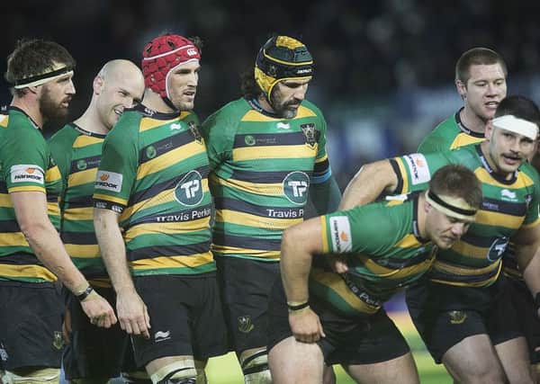 Victor Matfield (centre) is loving life in a dominant Saints pack (picture: Kirsty Edmonds)