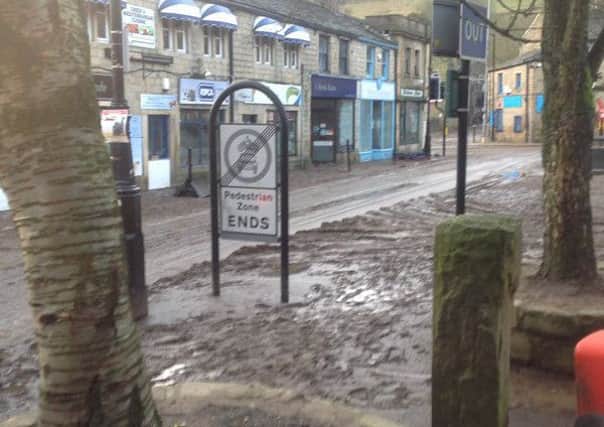 Picture: www.twitter.com @WarrenEllison01  "The aftermath in Hebden this morning. @northantsfire thoughts are with those effected #hebdenbridge #hebdenfloods "