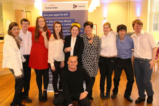 Tresham College has celebrated as its first group of traineeship students has graduated