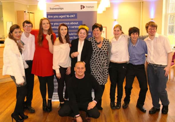 Tresham College has celebrated as its first group of traineeship students has graduated