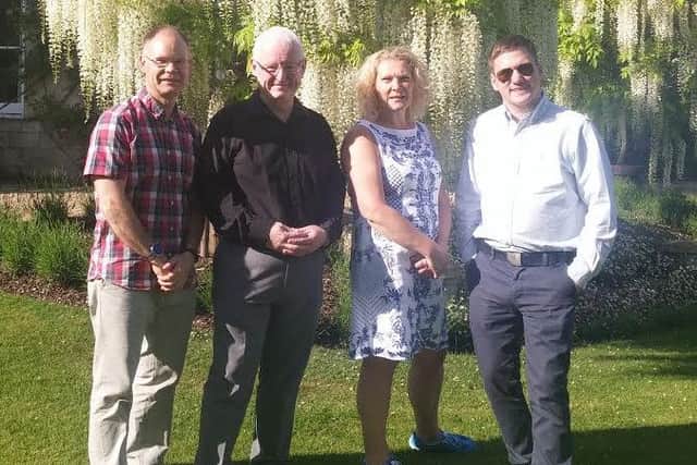 Team Corby Conservatives Cllr Kevin Watt, Cllr David Sims, Cllr Bridget Watts and Cllr Rob McKellar