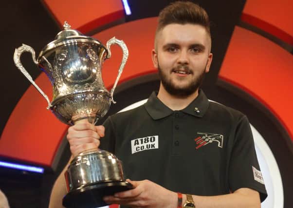 Joshua Richardson is aiming to earn a place on the PDC ProTour after lifting the BDO World Youth title last week. Picture by David Gill/BDO
