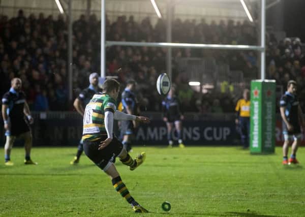 Stephen Myler booted Saints to victory at Glasgow in November