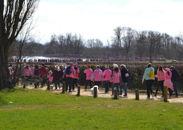 The Crazy Hats walk at Wicksteed Park in 2015