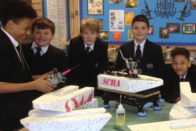 Sir Christopher Hatton Academy pupils have developed a simplified gearbox for use on a boat
