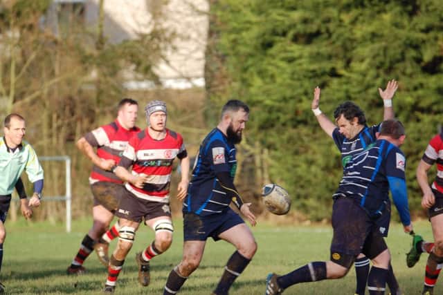 Action from Oundle's win over Rugby St Andrews in Midlands Three East (South)