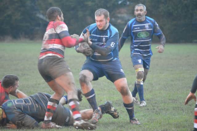 Action from Oundle's win over Rugby St Andrews in Midlands Three East (South)