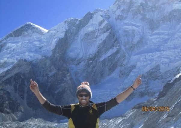 Chris Plowman on a trip to Everest Base Camp last year.