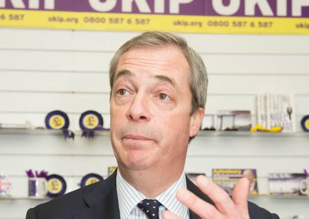 UKIP leader Nigel Farage.