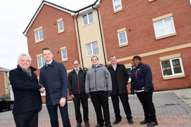 New houses have been built on the site of the former Rangers Club in Corby