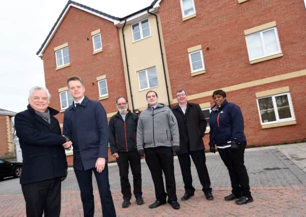 New houses have been built on the site of the former Rangers Club in Corby