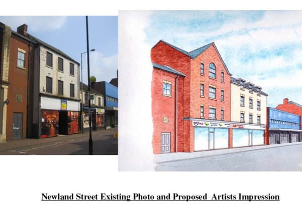 The proposed Newland Street development.