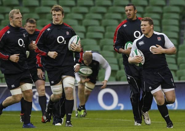 James Haskell (far left) has supported the decision to appoint Dylan Hartley (right) England captain