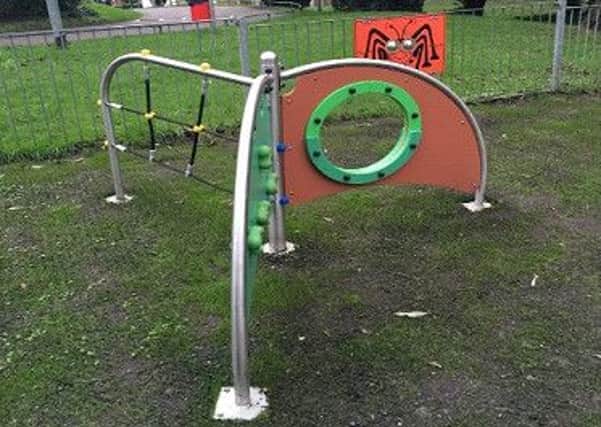 Some of the new play equipment in Raunds