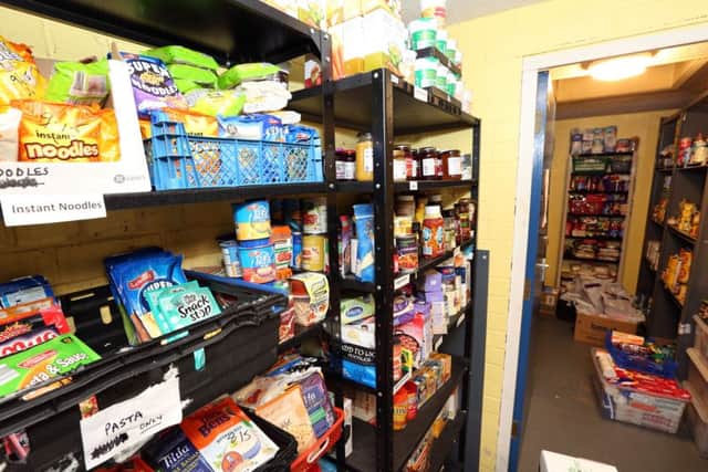 Inside the foodbank