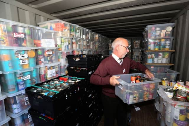 Supplies for the foodbank