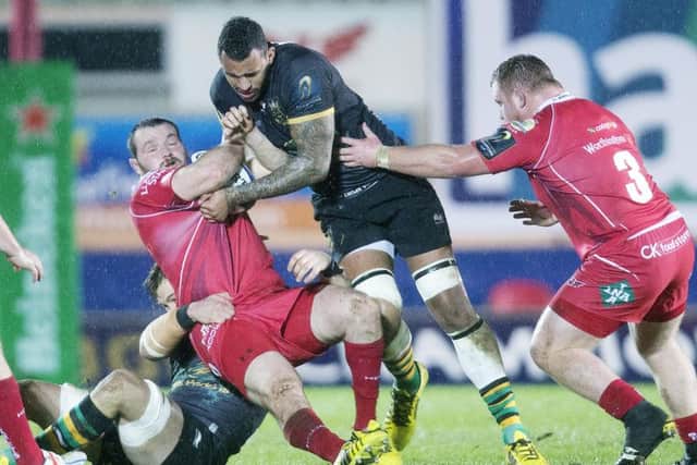 Courtney Lawes was a key figure in Saints' win at Scarlets (picture: Kirsty Edmonds)