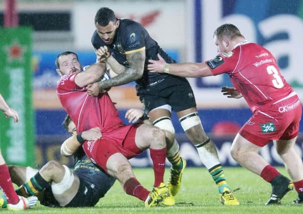 Courtney Lawes was a key figure in Saints' win at Scarlets (picture: Kirsty Edmonds)