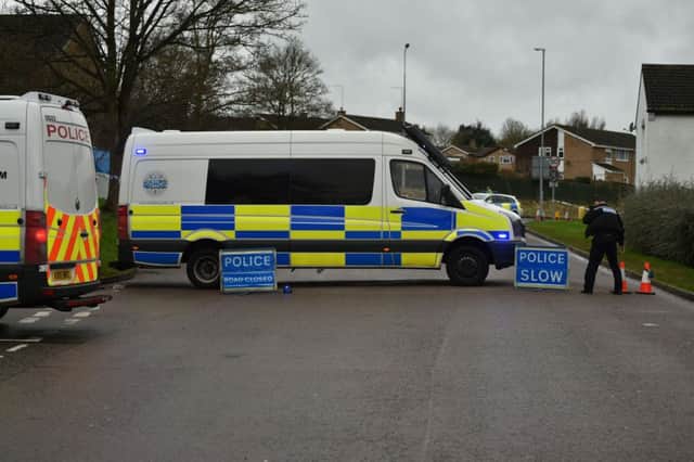 A police cordon has been set up where a body was found in Northampton