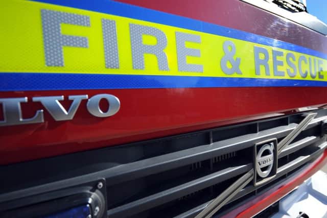 Fire crews were called to two fires in Corby this morning