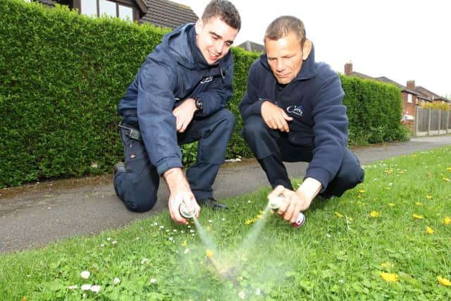 A similar initiative spray-painting dog mess took place in Corby in 2014