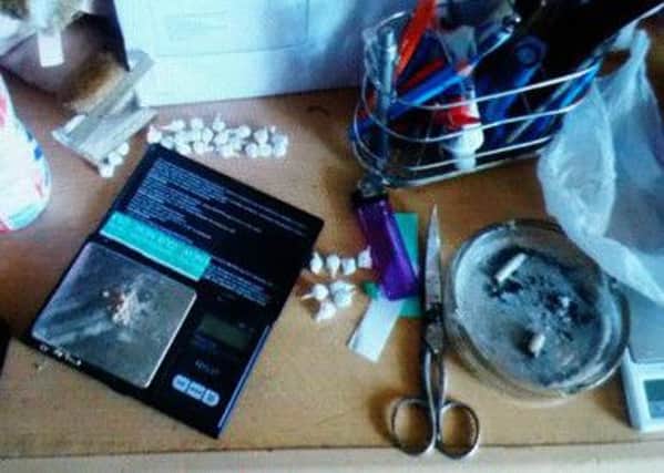 Some of the drugs seized at the property.