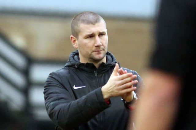 Tommy Wright and Corby Town head to Bradford Park Avenue tomorrow as they continue their bid for survival in the Vanarama National League North