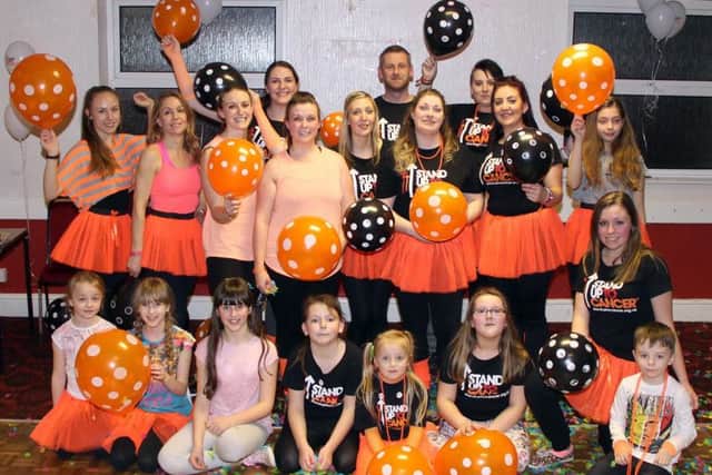 The participants of the danceathon. Pictures by Brackley Photographic.