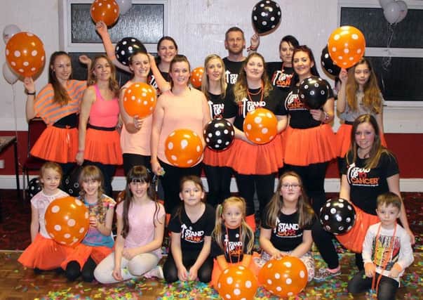 The participants of the danceathon. Pictures by Brackley Photographic.