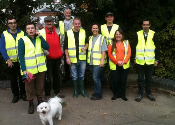 Members of the Castle Fields Community Group at a previous clean-up