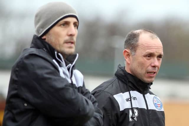 AFC Rushden & Diamonds boss Andy Peaks, pictured with assistant-manager Paul Lamb, has been delighted with his team's reaction since the defeat at Beaconsfield SYCOB