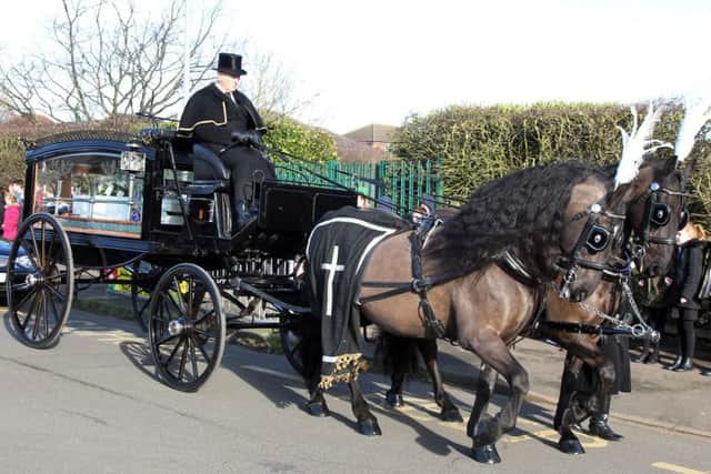 The funeral cortege for Jay