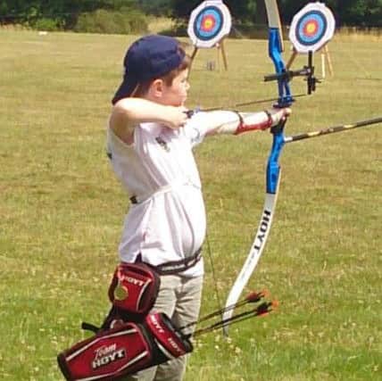 Kieran in action