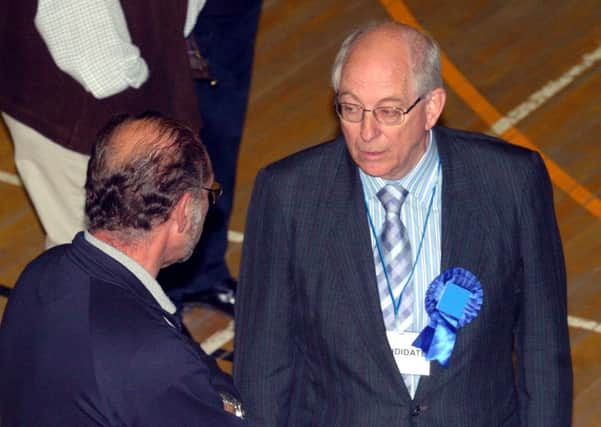 Terry Freer at an election count in 2007.