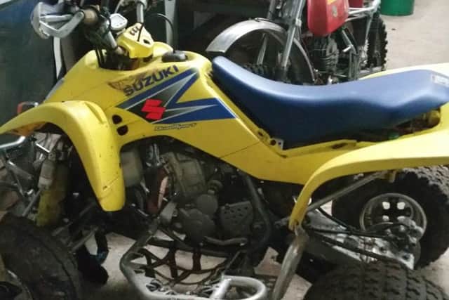 The stolen quad bike